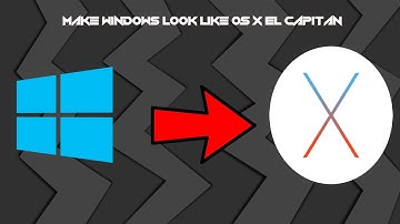 How To Convert Windows 10/8/7 To OS X EL CAPITAN