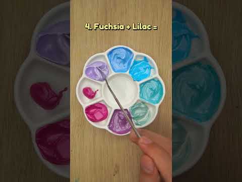 Lilac + Blue + Sage Green + Fuchsia = ?