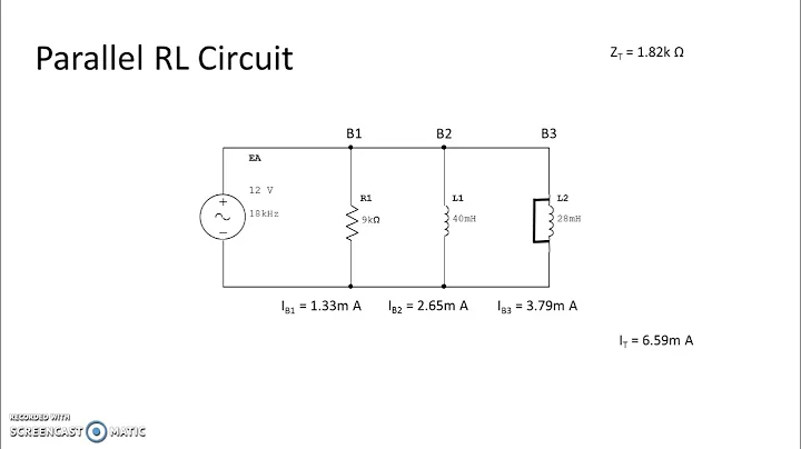 Parallel RL Circuit Faults - Short