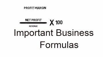 Important Business studies Formulas
