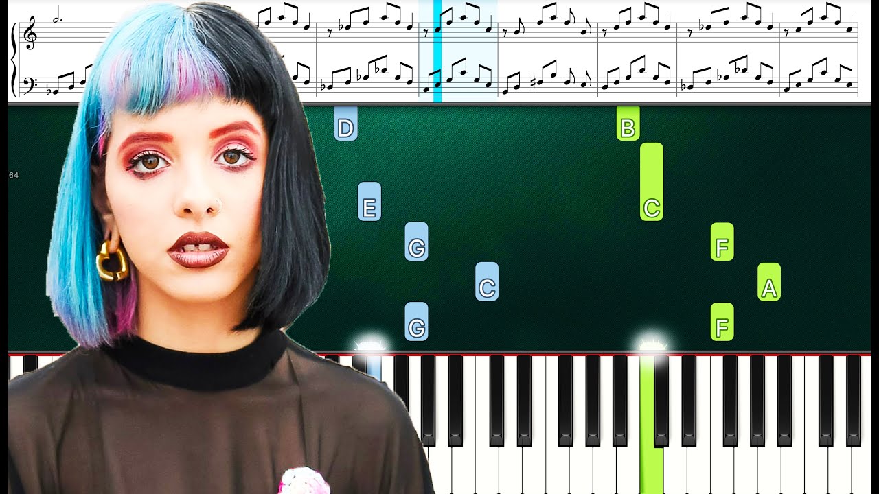 Melanie Martinez Nurse's Office (Piano Tutorial With Sheets) Advanced