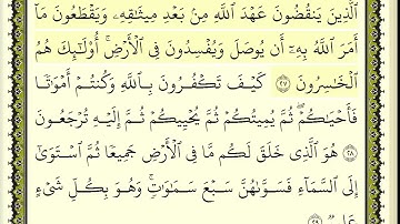 سورة البقرة مكتوبة | ماهر المعيقلي (الآيات 1-25)
