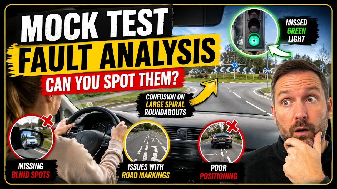 🚗 Mock Test Fault Analysis | Blind Spots, Roundabouts & Positioning Mistakes