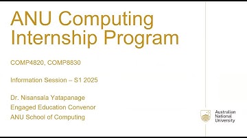 Computing Internship S1 2025 Information Session
