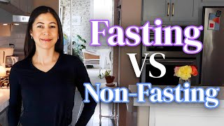 What I Eat in a Day | Fasting vs  Non-Fasting Days