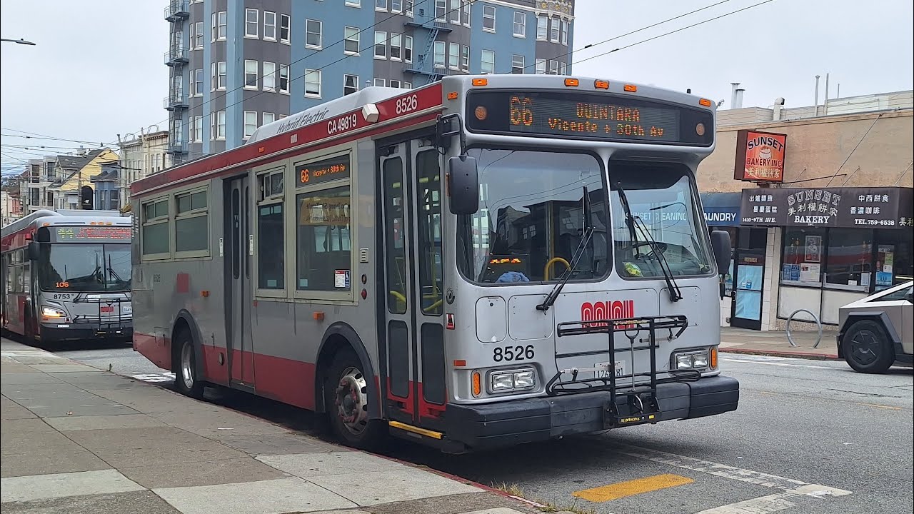 Retired | SF MUNI 2007 Orion VII HEV #8526 on 66 Quintara