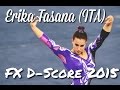 Erika Fasana (ITA) FX 2015 Euros (CoP 2013-2016)