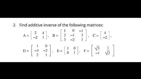 9th Class maths Chapter -1 | Exercise 1.3 Question -2 | Additive Inverse