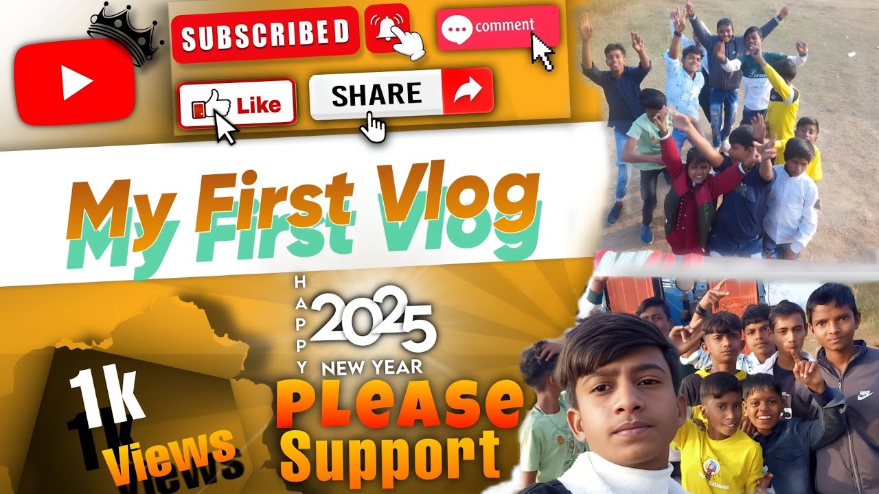 MY FIRST VLOG 2025 PLEASE SUPPORT || My first vlog today #myfirstvlog # ...