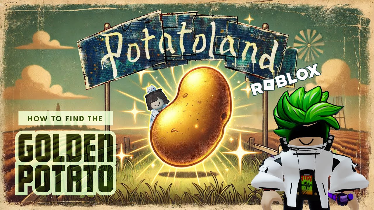 How to find the Golden Potato in Potatoland Roblox - YouTube