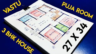 27 X 34 House Plan Ii 27 X 34 Ghar Ka Naksha Ii 27 X 34 Home Design