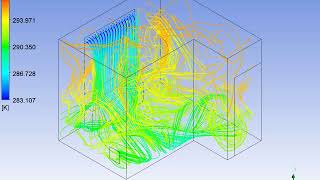 Streamlines simulation in Kela apartment - Ansys Fluent