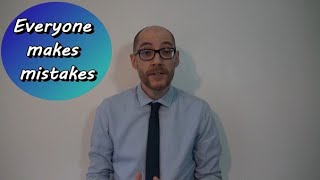 A message for Secondary School Assemblies on 'Learning from Mistakes'