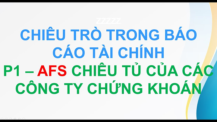 Chứng khoán đầu tư sẵn sàng để bán là gì năm 2024