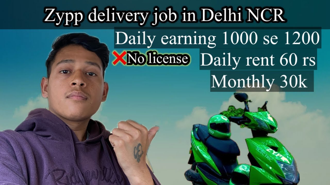 Zypp delivery job Zypp Electric Scooter Rentel zypp electric