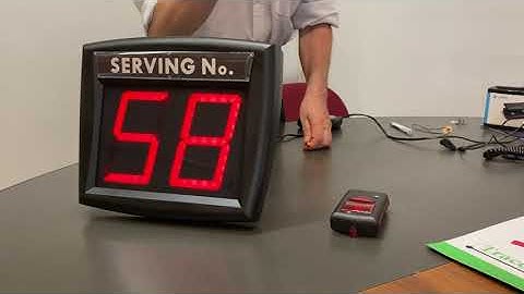 tutorial Change Channel with a VT1 remote control on a VD1/VD3 display - Queue Management System