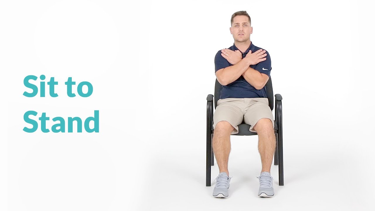 Sit to Stand Balance Exercise - YouTube