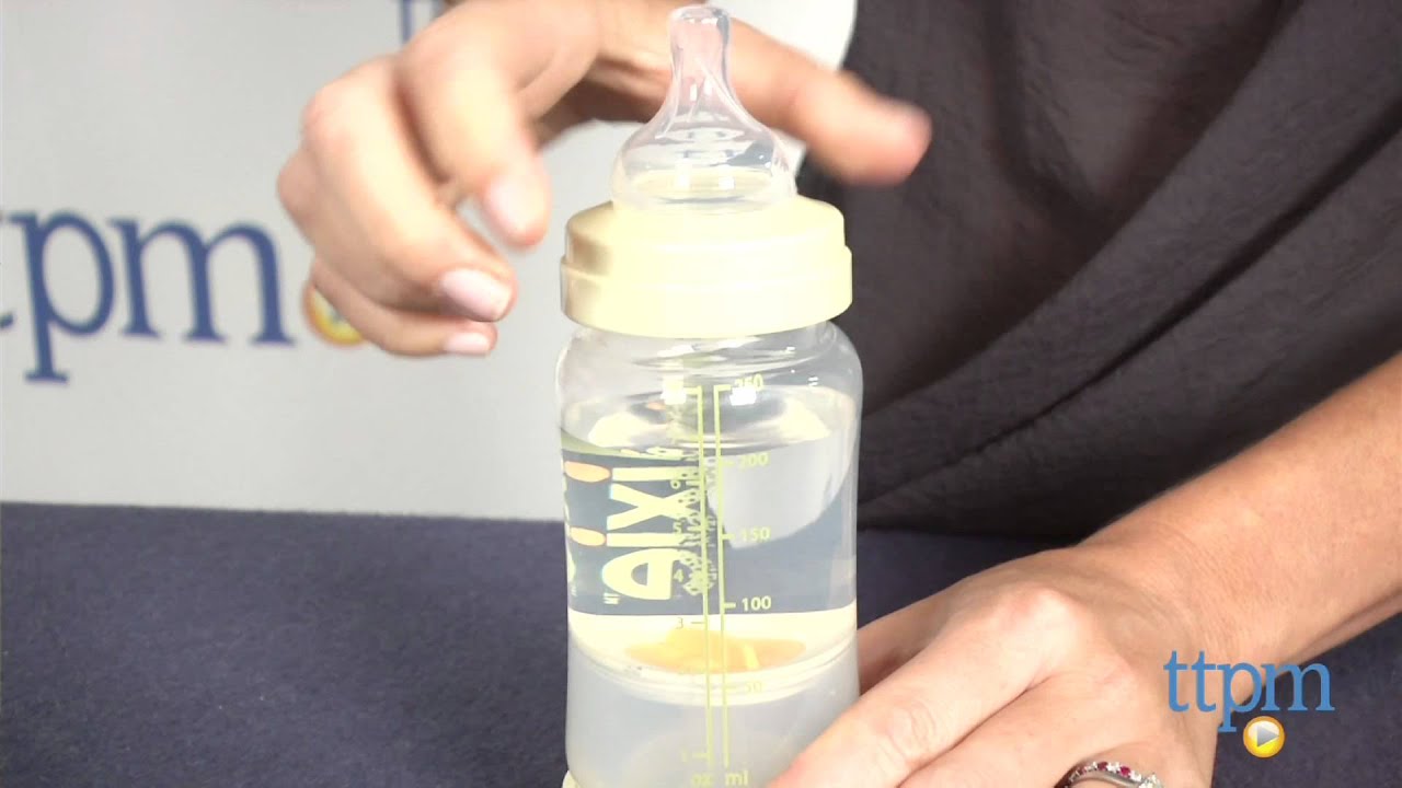 bottle with formula dispenser at bottom