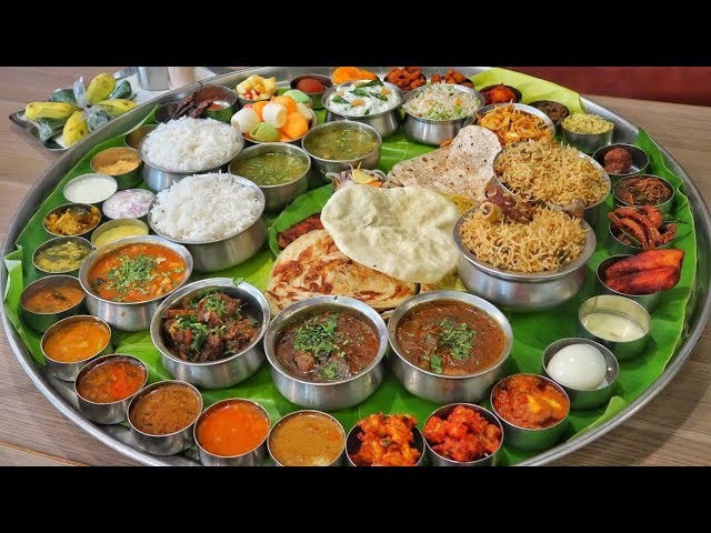 India’s Biggest Non Veg Thali | Thali Platter with 54 items | Indian Street Food #shorts #ytshorts | South Indian Food