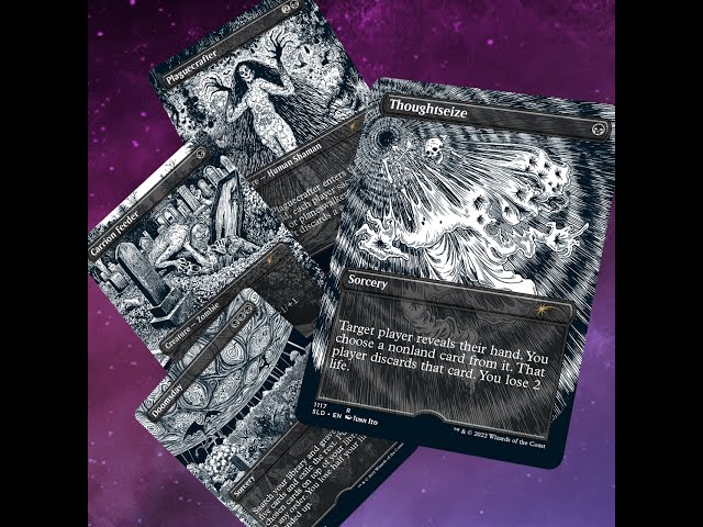 junji ito mtg cards for sale Junji Ito x MTG: Mono-Black Staples Proxy Pack