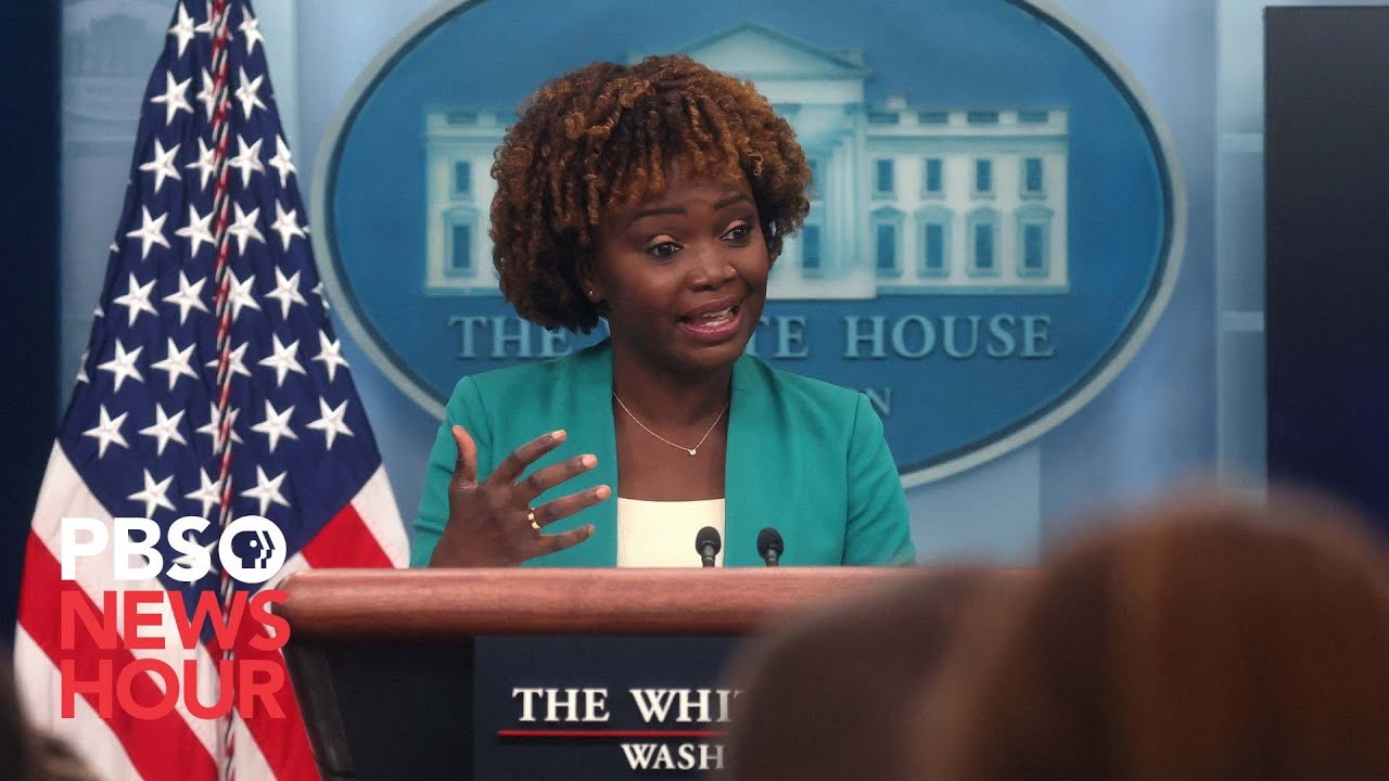 WATCH LIVE: White House press secretary Karine Jean-Pierre holds news briefing