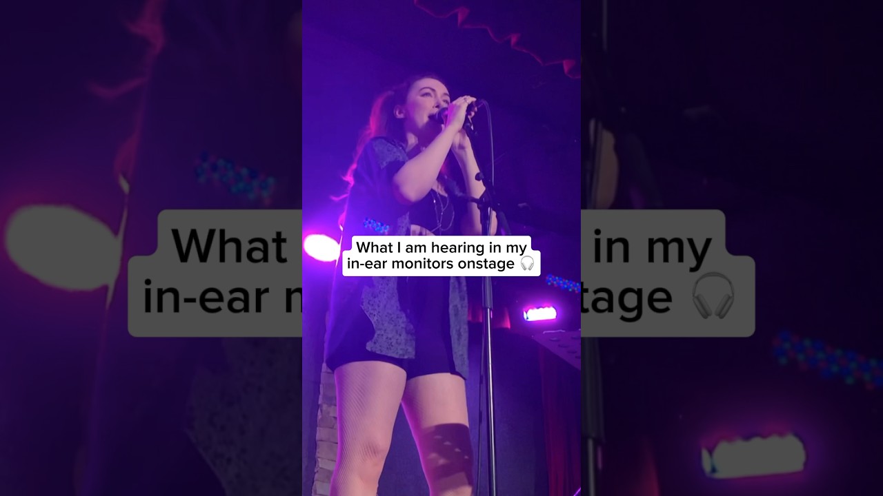 What I hear in my in-ear monitors onstage 🎧
