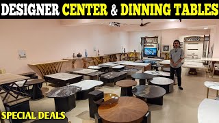 Imported Center Tables And Dinning Tables Designs on Sale in Kirti Nagar Furniture Market Delhi