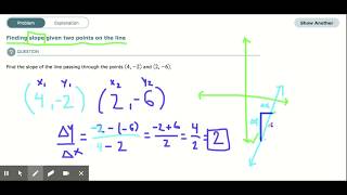 ALEKS - Finding slope given two points on the line