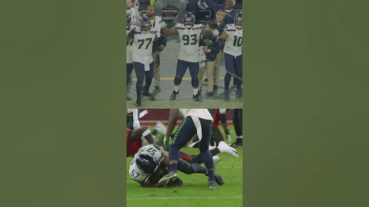 Sideline reaction to Cody Barton's pick on Tom Bra...