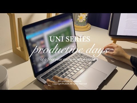 uni vlog | productive days, lots of studying, project and assignments, cooking, foods