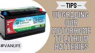 UPGRADING OUR MOTORHOME TO LITHIUM BATTERIES