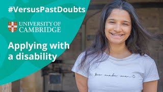 Applying with a disability | #VersusPastDoubts
