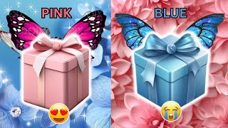 Choose Your Gift - 2 Gift Box Challenge | Pink & Blue | Good or Bad