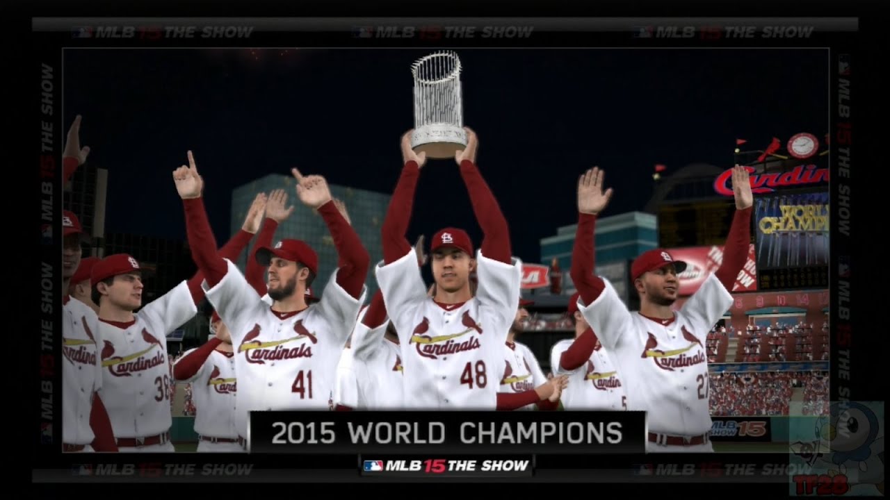 MLB 15 The Show - St. Louis Cardinals World Series Celebration - YouTube