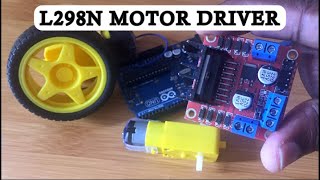 HOW TO CONTROL DC MOTOR USING L298N MOTOR DRIVER AND ARDUINO