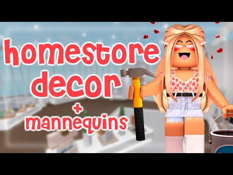 How To Build Homestore Decor Mannequins Roblox Studio Youtube