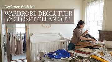 Wardrobe Declutter & Cleaning Out My Closet | Declutter With Me