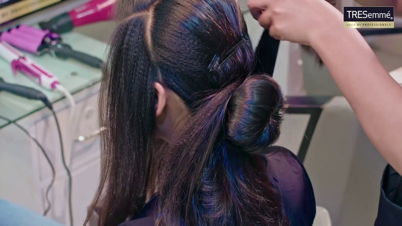 Crimped Side Bun Teaser Hairstyle Tutorials TRESemmé Bangladesh Fashion Week 2019 YouTube