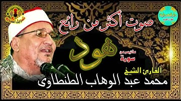 الشيخ محمد عبدالوهاب الطنطاوي ماتيسر من سورة هود