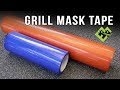 Perforated Grill mask tape, Method B blower door &amp; duct testing