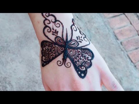 Easy Mehndi Butterfly Design For Kids L Beautiful Butterfly Henna