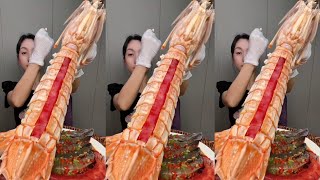 Yummy #502 Eat Lobster 🦞, Shrimp 🍤🦐, ..{ seafood 🦐 🦐 } #mukbang #seafood #yummyfood