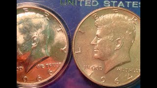 1964 Error Kennedy Half Dollars