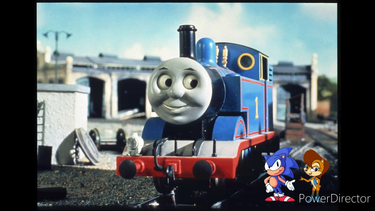 Sonic the Hedgehog introducing Thomas the Tank Engine to Sally Acorn ...