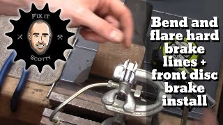 VW Bus Restoration Part 7: Bend and flare brake lines and install front discs