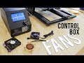 Creality CR-10 - changing 3 control box fans | MINI | QUIETER