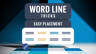 How to Draw Straight Lines Vertical and Horizontal in MS Word