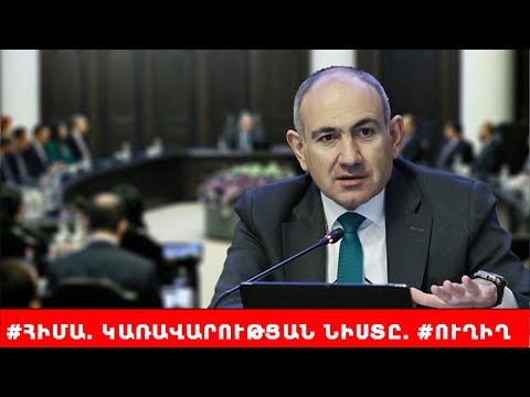#ՀԻՄԱ. ՆԻԿՈԼ ՓԱՇԻՆՅԱՆԸ ԿԱՌԱՎԱՐՈՒԹՅԱՆ ՀԵՐԹԱԿԱՆ ՆԻՍՏՆ Է ՎԱՐՈՒՄ. #ՈՒՂԻՂ