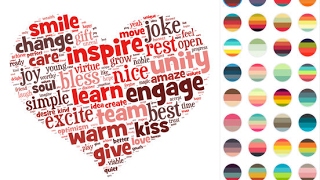 Shapego - Beautiful Word Clouds - iPad app demo for kids - Ellie