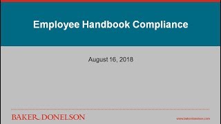 Employee Handbook Compliance
